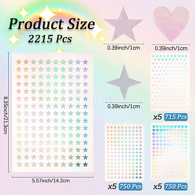 Laser PET Plastic Stickers DIY-CP0011-62A-1