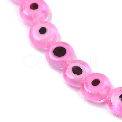 Handmade Evil Eye Lampwork Beads Strands LAMP-G164-10A-04-1