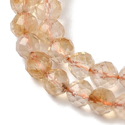 Natural Citrine(Heated) Beads Strands G-G155-B03-02A-1
