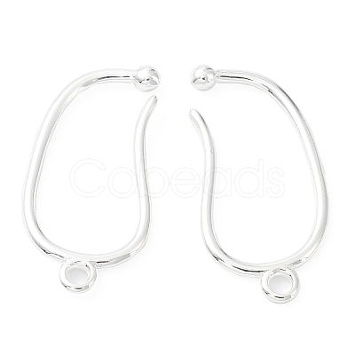 Brass Earring Hooks KK-R149-23S-1