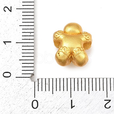 Christams Brass Enamel European Beads KK-F922-03E-G-1