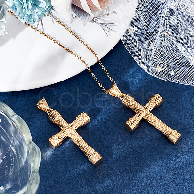 2Pcs 316 Surgical Stainless Steel Pendants STAS-BBC0006-13G-1