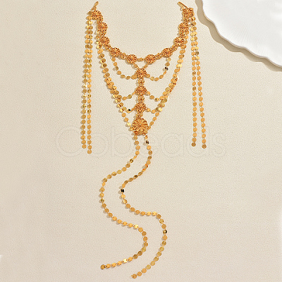 Arabian Style Brass Multi-layer Tassel Headpiece CX3790-1