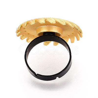 Adjustable Alloy & Iron Bezel Cup Ring Base with Rotatable Tray MAK-T012-11G-1