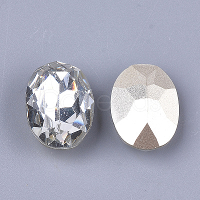 Pointed Back Resin Rhinestone Cabochons CRES-S379-13x18mm-B14-1