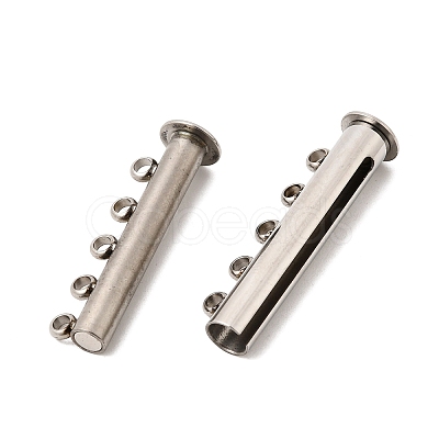 304 Stainless Steel Slide Lock Clasps STAS-F350-05D-P-1