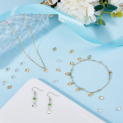 60Pcs 2 Colors Brass Charms KK-HY0001-96-1