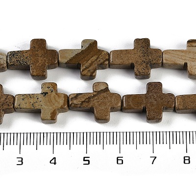 Natural Picture Jasper Beads Strands G-I369-A05-02-1
