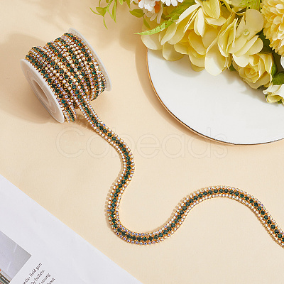 Iron Rhinestone Cup Chains CH-WH20001-02B-1
