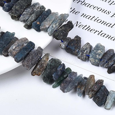 Natural Kyanite/Cyanite/Disthene Quartz Beads Strands G-R432-09-1