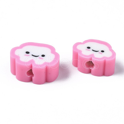 Handmade Polymer Clay Beads X-CLAY-N008-033F-1