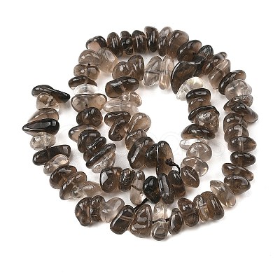 Natural Smoky Quartz Beads Strands G-P622-A01-02-1