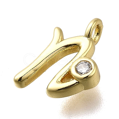 Brass Micro Pave Cubic Zirconia Pendants KK-B132-12G-N-1