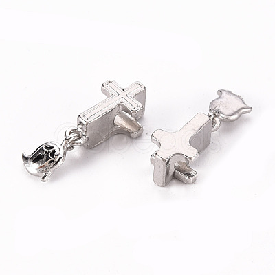 Alloy Enamel Dangle European Beads PALLOY-N157-011-RS-1