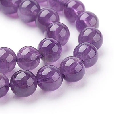 Natural Amethyst Beads Strands X-G-G099-8mm-2-1