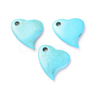 Synthetic Turquoise Pendants TURQ-L031-024-1