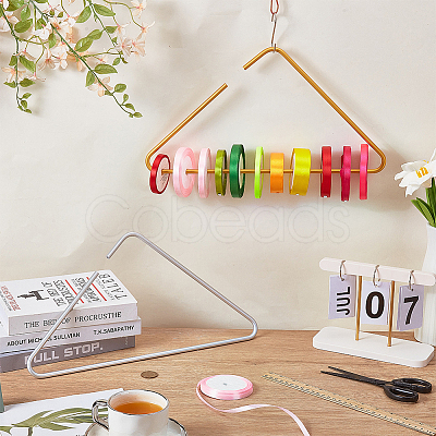 2Pcs 2 Colors Aluminum Alloy Clothing Hanger AJEW-FG0005-15-1