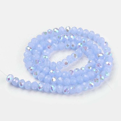Electroplate Glass Beads Strands EGLA-A034-J10mm-L03-1