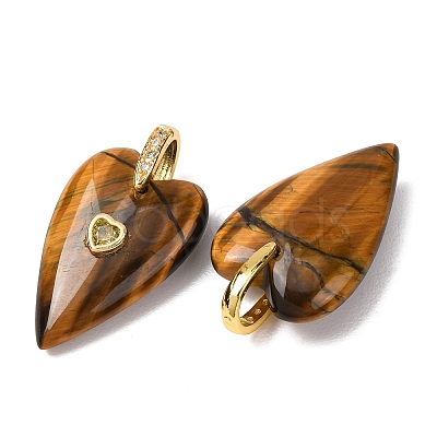 Natural Tiger Eye Pendants GG-CBA51ED-03G-07-1