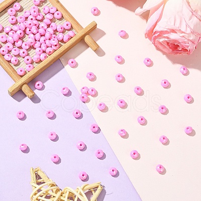 Opaque Acrylic Beads MACR-YW0003-55C-1