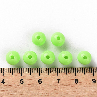 Opaque Acrylic Beads X-MACR-S370-C8mm-A30-1