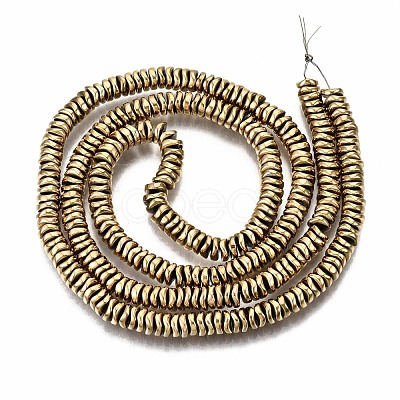 Electroplate Non-magnetic Synthetic Hematite Beads Strands G-T114-55G-1