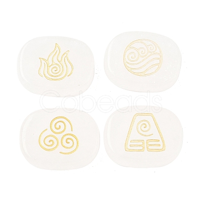 4Pcs 4 Styles Natural Quartz Crystal Display Decorations G-F786-02B-08-1