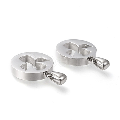 Non-Tarnish 304 Stainless Steel Pendants STAS-F253-05P-1