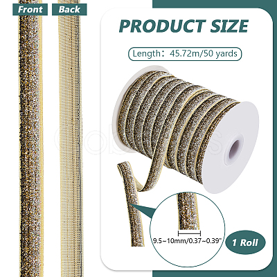 1 Roll Glitter Sparkle Ribbon SRIB-PH0001-37B-1