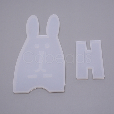 Rabbit Mobile Phone Stand Silicone Molds DIY-WH0176-13-1