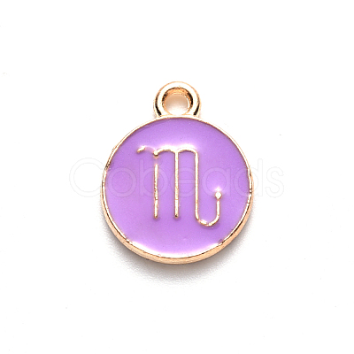 Alloy Enamel Pendants ENAM-S124-01A-01L-1