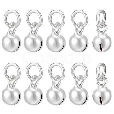 10Pcs Sterling Silver Pendants STER-BC0001-98-1