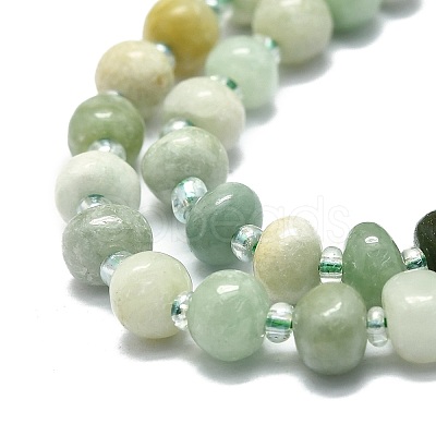 Natural Myanmar Jade Beads Strands G-E576-60-1