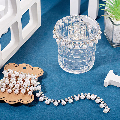1Yard Round Crystal Glass Rhinestone Cup Chains DIY-PJ0001-43A-1