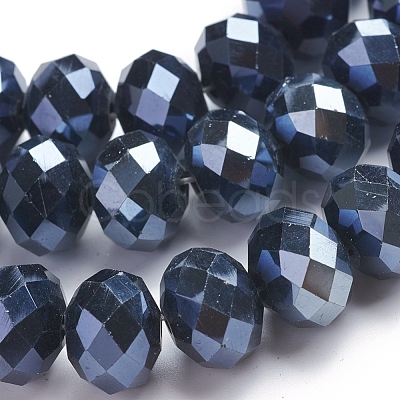 Glass Beads Strands GR12MMY-27L-1