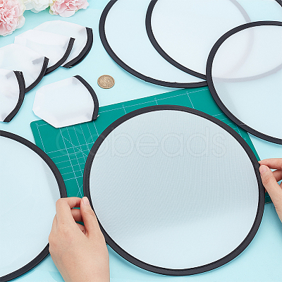 Sublimation Blank Polyester Folding Fan LS-AJEW-WH0010-57A-1