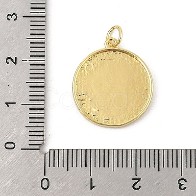 Brass Micro Pave Cubic Zirconia Pendants KK-P300-06G-1