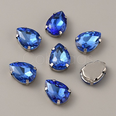 Teardrop Shape Sew on Rhinestone FIND-WH0128-86B-02-1
