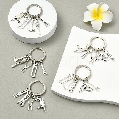5Pcs Tool Alloy Pendant Decoration KEYC-CJ00010-1