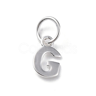925 Sterling Silver Letter Charms LS-STER-C012-01S-G-1