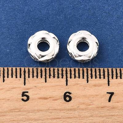 Brass Micro Pave Clear Cubic Zirconia Beads KK-K300-06A-S-1