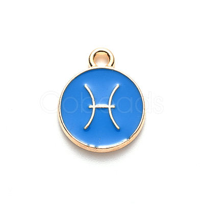 Alloy Enamel Pendants X-ENAM-S124-01A-02H-1