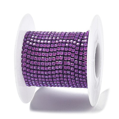 Iron Rhinestone Glass Cup Chain CH-U001-01N-1