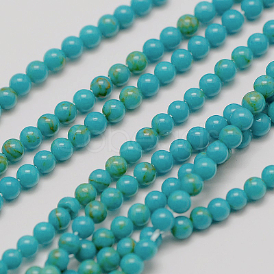 Imported Synthetic Turquoise Bead Strands X-G-A130-2mm-L05-1-1