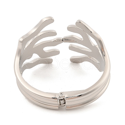 Alloy Wide Bangles for Women BJEW-L629-10P-1