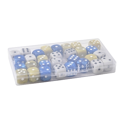 30Pcs 3 Colors Opaque Acrylic Beads MACR-FS0002-30-1
