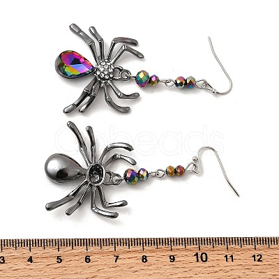 Alloy Plastic Dangle Earrings EJEW-P319-01B-01-1