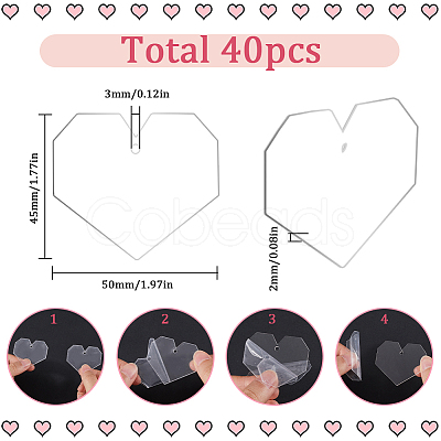 Transparent Acrylic Disc Pendants TACR-SC0001-38C-1