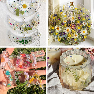 4 Bags 4 Styles Plant PET Adhesive Waterproof Stickers DIY-TA0009-84-1