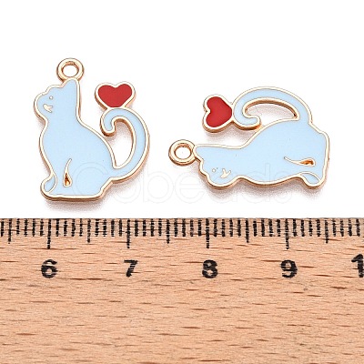Alloy Enamel Pendants ENAM-T020-59D-1